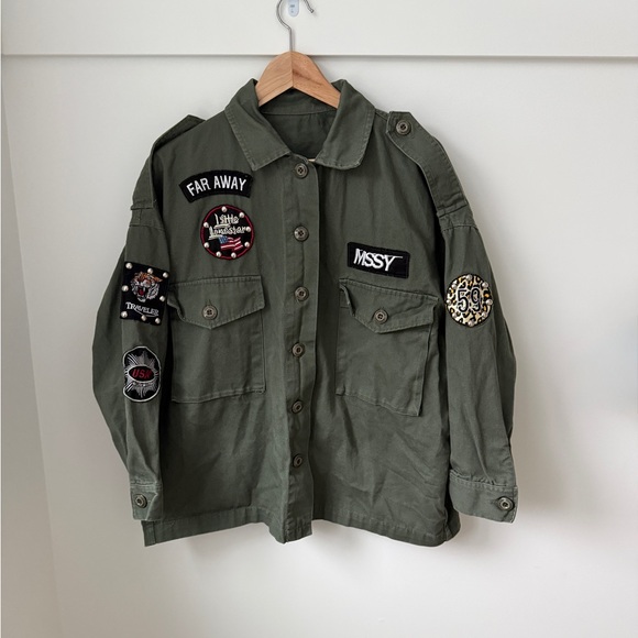 Moussy Jackets & Blazers - Moussy Vintage Military Utility Jacket with Patches